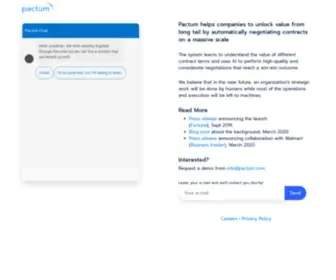 Pactum.com(Pactum AI agents help companies unlock hidden value. Our agentic AI negotiates non) Screenshot