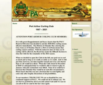 Pacurling.com(Port Arthur Curling Club) Screenshot