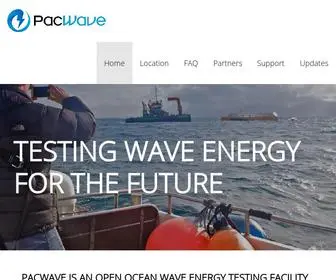 Pacwaveenergy.org(TESTING WAVE ENERGY FOR THE FUTURE) Screenshot