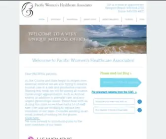 Pacwha.com(Pacific Women's Healthcare Associates) Screenshot