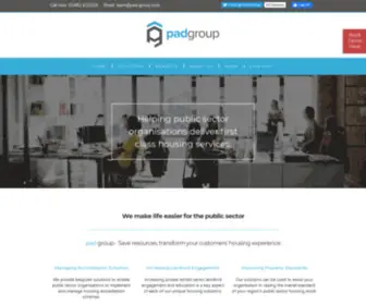 Pad-Group.com(Pad Group) Screenshot