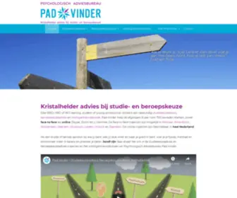 Pad-Vinder.nl(Studiekeuzeadvies Beroepskeuzeadvies Intelligentieonderzoek Pad) Screenshot