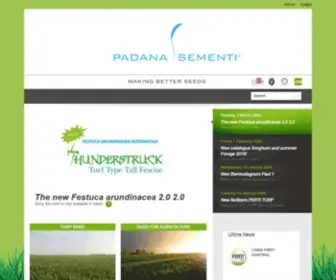 Padanasementi.com(Sementi per tappeti erbosi e per l'agricoltura) Screenshot