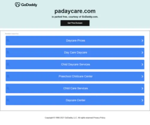 Padaycare.com(Find Licensed Child Care Providers) Screenshot