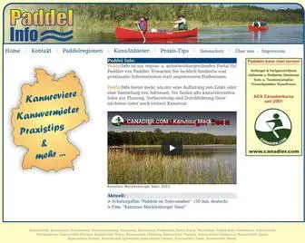 Paddelinfo.de(Das Projekt ist beendet) Screenshot