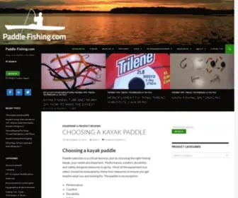 Paddle-Fishing.com(Keep Your Paddle In the Water) Screenshot