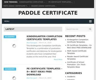 Paddleatthepoint.com(Paddle Certificate) Screenshot