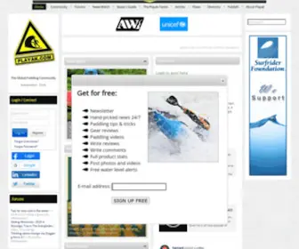 Paddle.news(The Global Paddling Community. Playak offers hand) Screenshot
