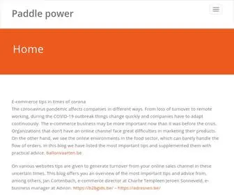 Paddlepowerkayaks.com(Paddle power) Screenshot