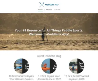 Paddlersway.com(Paddler's Way) Screenshot