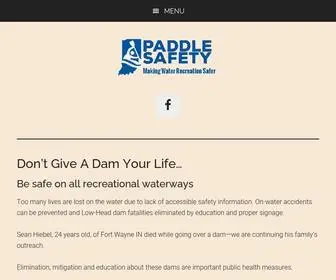 Paddlesafety.com(Making Water Recreation Safer) Screenshot