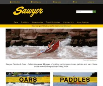 Paddlesandoars.com(Sawyer Paddles and Oars) Screenshot