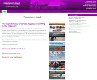 Paddlesport.co.uk(Brookbank Warwickshire) Screenshot