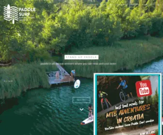 Paddlesurfcroatia.com(Stand Up Paddle Tours in Croatia) Screenshot