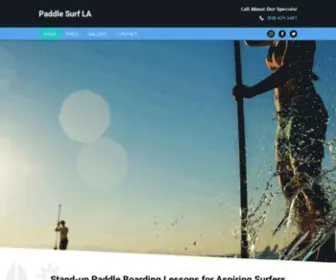 Paddlesurfla.com(Stand Up Paddle Boarding Lessons in Marina Del Rey) Screenshot