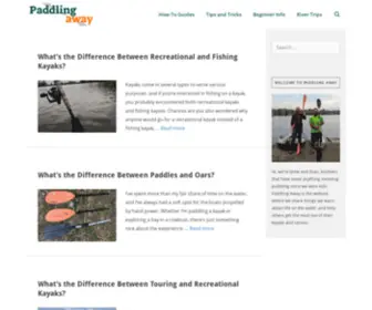 Paddlingaway.com(Kayaking, Boating and Life on the Water) Screenshot