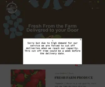 Paddock2Porch.com.au(Fresh Farm Produce) Screenshot