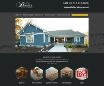 Paddockbuilders.com(Paddock Home Builders) Screenshot