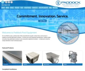 Paddockindustries.com(Paddock Pool Equipment Company) Screenshot