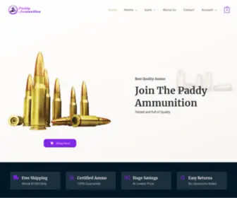 Paddyammunition.com(Discount Ammo and Guns) Screenshot