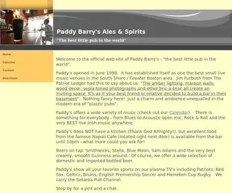 Paddybarrys.com(Paddy Barrys) Screenshot