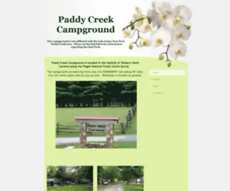 Paddycreekcamping.com(Paddy Creek Campground) Screenshot