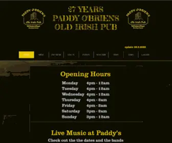 Paddyobriens.ch(Paddy O'Brien's Old Irish Pub) Screenshot