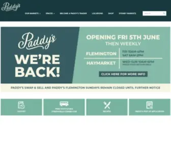 Paddysmarkets.com.au(Paddy's Markets) Screenshot