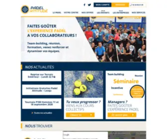 Padel-Attitude.com(Centre de sport et loisirs dédié à la pratique du Padel à Lille) Screenshot