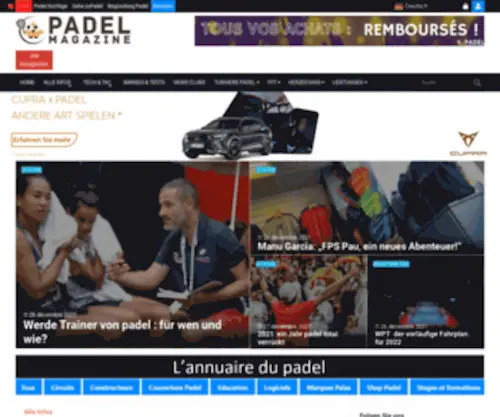 Padel-Magazine.de(Padel Magazine) Screenshot