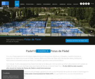 Padel10.com(Fabricación) Screenshot