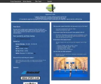 Padelberlin.de(Padel berlin) Screenshot
