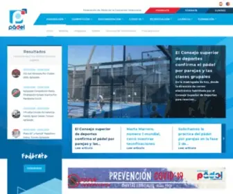 Padelcv.com(Federación de Pádel de la Comunidad Valenciana) Screenshot