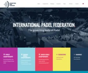 Padelfip.com(The international padel federation (fip)) Screenshot