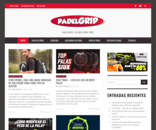 Padelgrip.com(Padel Grip Blog) Screenshot