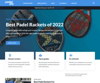 Padeljoy.com(Padel Gear Reviews) Screenshot