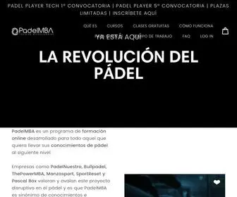 Padelmba.es(La Mayor Revolución de la Formación de Pádel Online) Screenshot