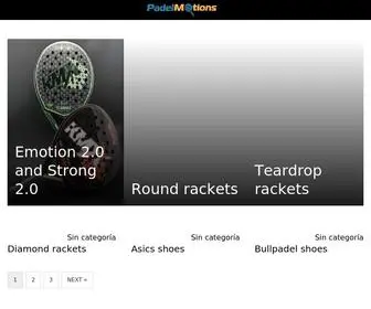 Padelmotions.com(Padelmotions) Screenshot