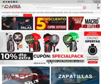 Padelnuestro.es(Tienda Pádel Online Lider) Screenshot