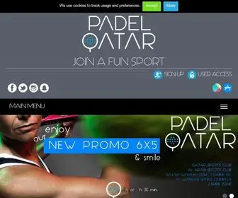 Padelqatar.com(Padel Qatar) Screenshot