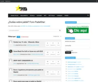Padelstar.com(Foro de PADEL) Screenshot