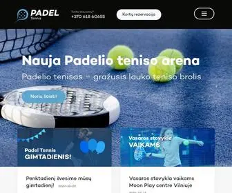 Padeltennis.lt(Nauja Padelio teniso arena Vilniuje) Screenshot