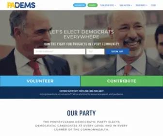 Padems.com(PA Democratic Party) Screenshot