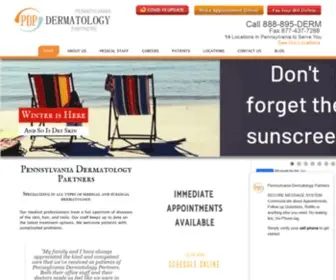 Padermpartners.com(Dermatological Treatments for Skin Diseases and Cancer) Screenshot