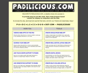 Padilicious.com(IPad) Screenshot