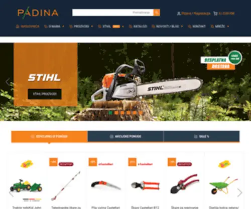 Padina.ba(Stihl uređaji i alati) Screenshot