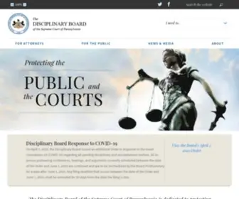 Padisciplinaryboard.org(Disciplinary Board of the Supreme Court of Pennsylvania) Screenshot