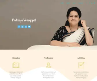 Padmajavenugopal.com(Padmaja Venugopal Official) Screenshot