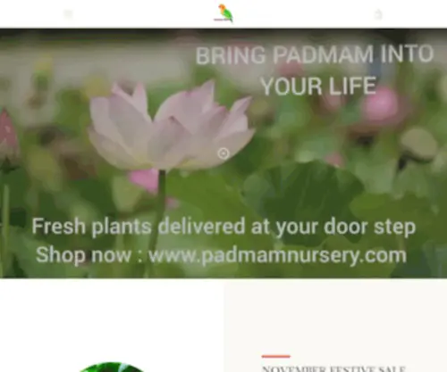 Padmamnursery.com(Padmam Nursery) Screenshot