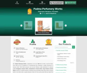 Padmarudraksh7.com(Padma Perfumery Works) Screenshot